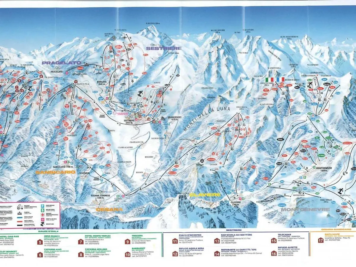 Superbe Duplex Face Aux Pistes, Sud, 8 Pers, 3 Ch, Balcon, Parking, Proche Commerces - Fr-1-445-198 Montgenevre Apartment